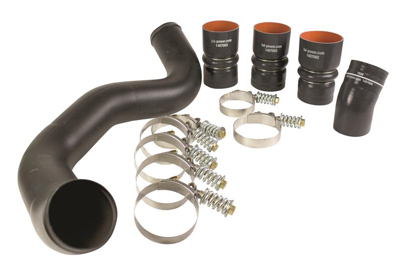 Ford 6.0L PowerStroke Intercooler Hose/Clamp Kit - BD Diesel - w/Intake Pipe - `03-`07